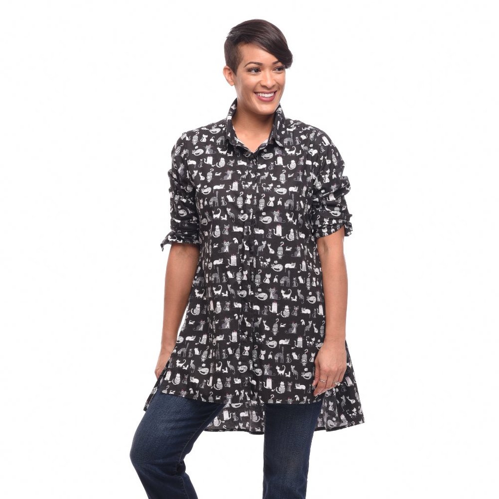Carson Blouse in Cat's Meow by Tulip NWT
